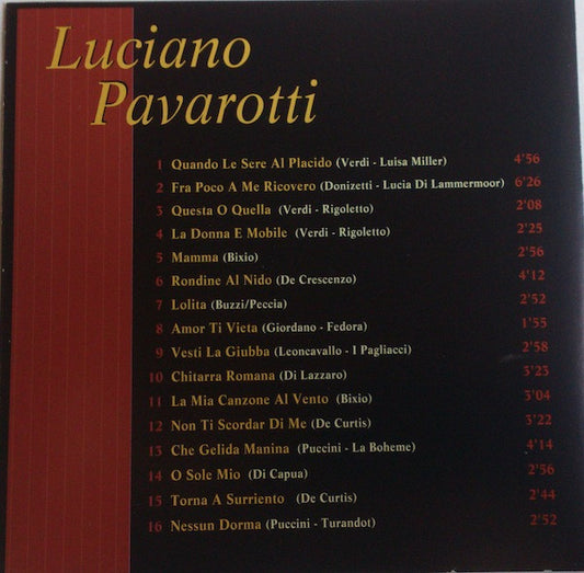 Luciano Pavarotti : Luciano Pavarotti (CD)