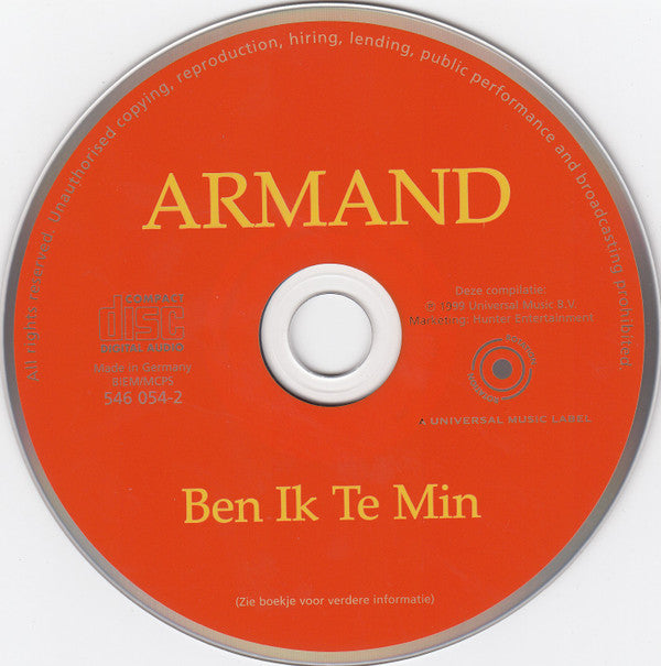 Armand : Ben Ik Te Min (CD, Comp)