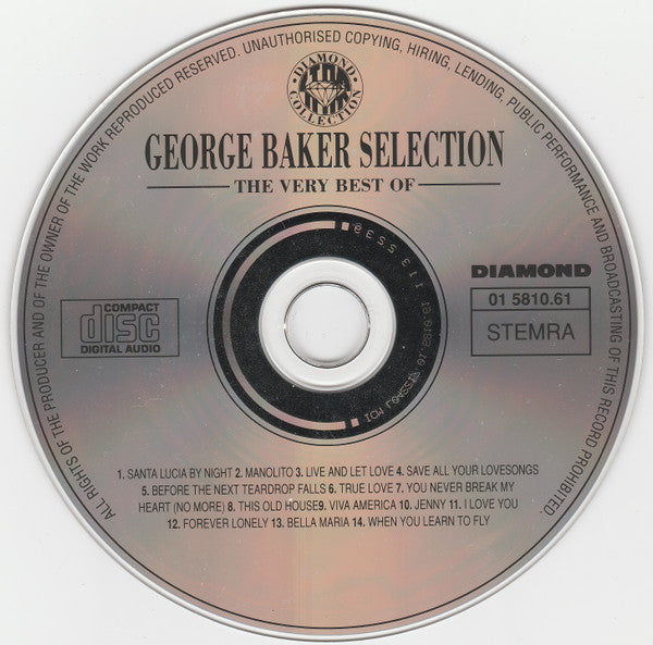 George Baker Selection : The Very Best Of (CD, Comp)