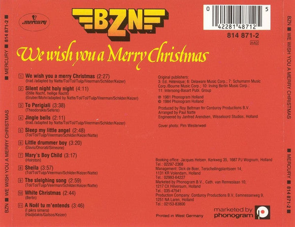 BZN : We Wish You A Merry Christmas (CD, Album, RE)