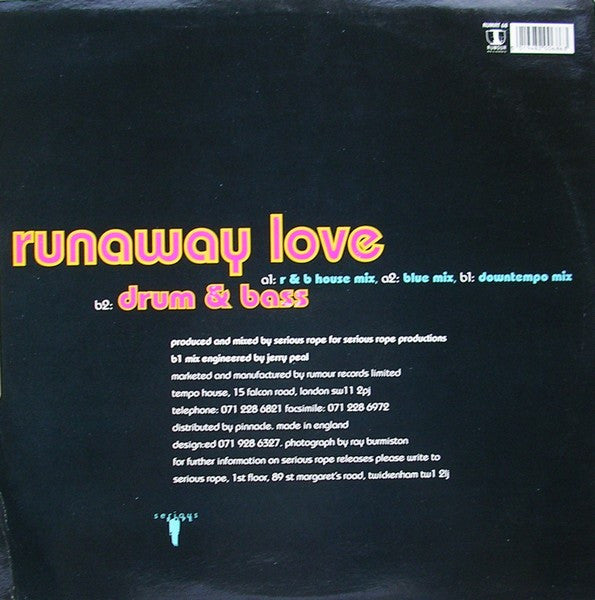 Serious Rope Presents Sharon Dee Clarke : Runaway Love (12")