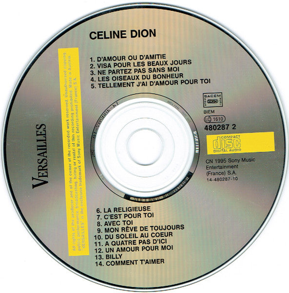 Céline Dion : Gold: Vol.1  (CD, Comp)