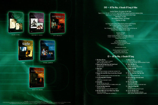 Celine Dion* : All The Way... A Decade Of Song (CD, Comp, RE + DVD-V, PAL)