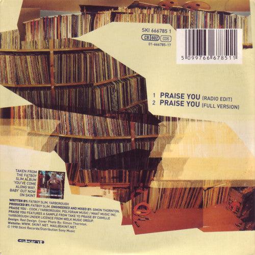 Fatboy Slim : Praise You (CD, Single)