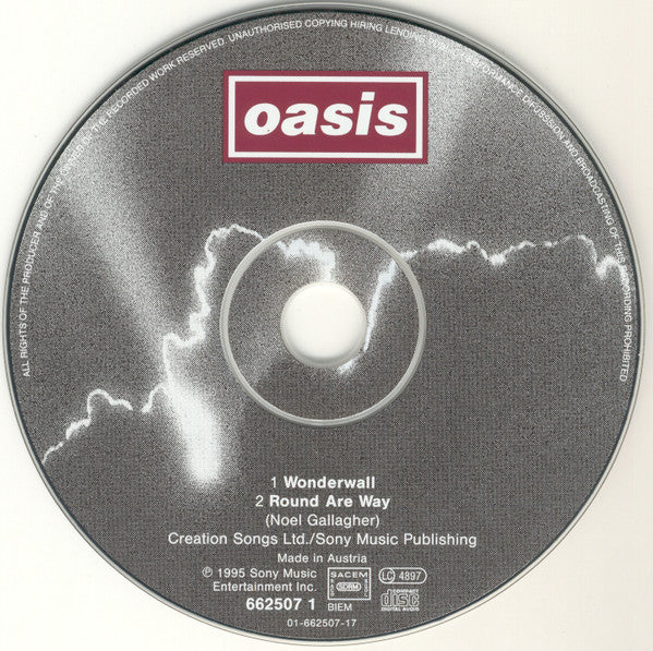 Oasis (2) : Wonderwall (CD, Single)