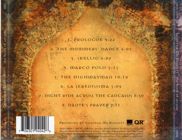 Loreena McKennitt : The Book Of Secrets (CD, Album)