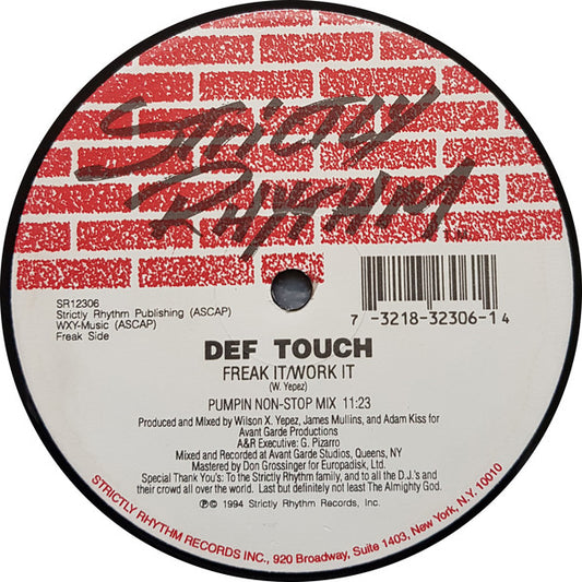 Def Touch : Freak It / Work It (12")