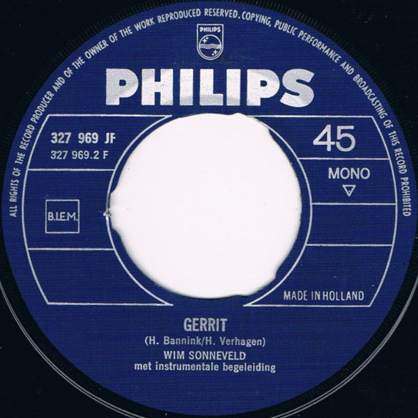 Wim Sonneveld : Tearoom - Tango (Je Hebt Me Belazerd) / Gerrit (7", Single, Mono)
