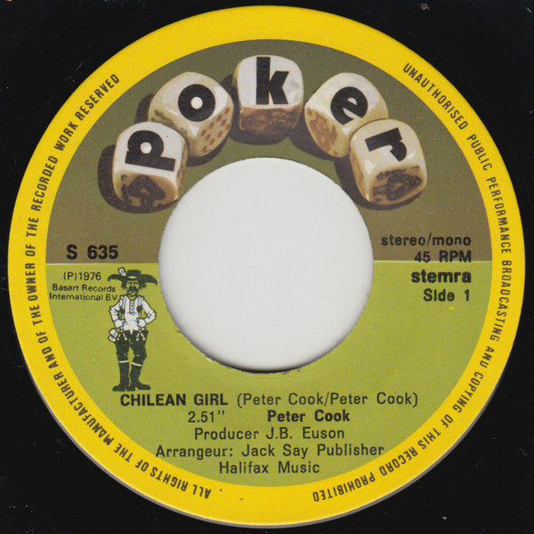Peter Kok : Chilean Girl (7", Single)