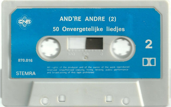 André van Duin : And're André 2 - 50 Onvergetelijke Liedjes (Cass, Album)