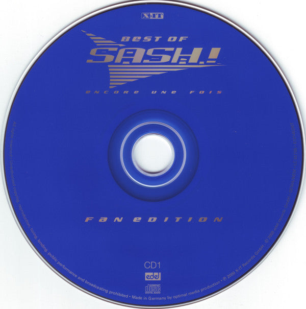 Sash! : Best Of Sash! / Encore Une Fois (CD, Comp, P/Mixed + CD, Enh, Mixed + Comp, Fan)
