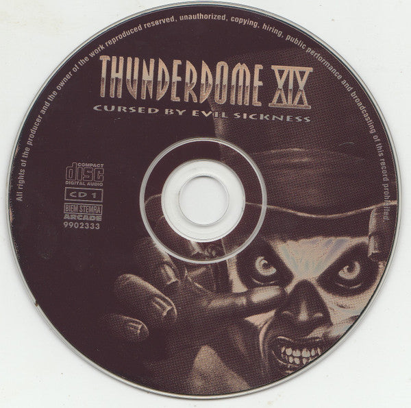 Various : Thunderdome XIX (Cursed By Evil Sickness) (2xCD, Comp)
