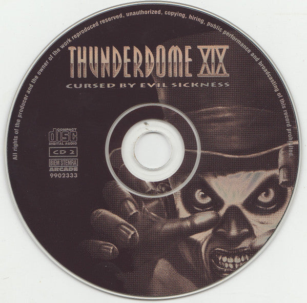 Various : Thunderdome XIX (Cursed By Evil Sickness) (2xCD, Comp)