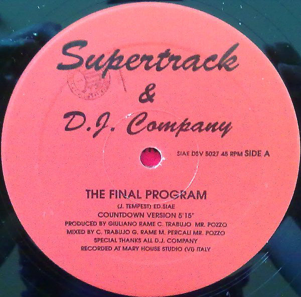 Supertrack & DJ Company (2) : The Final Program (12")