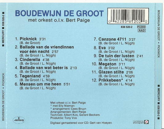 Boudewijn De Groot : Picknick (CD, Album, RE)