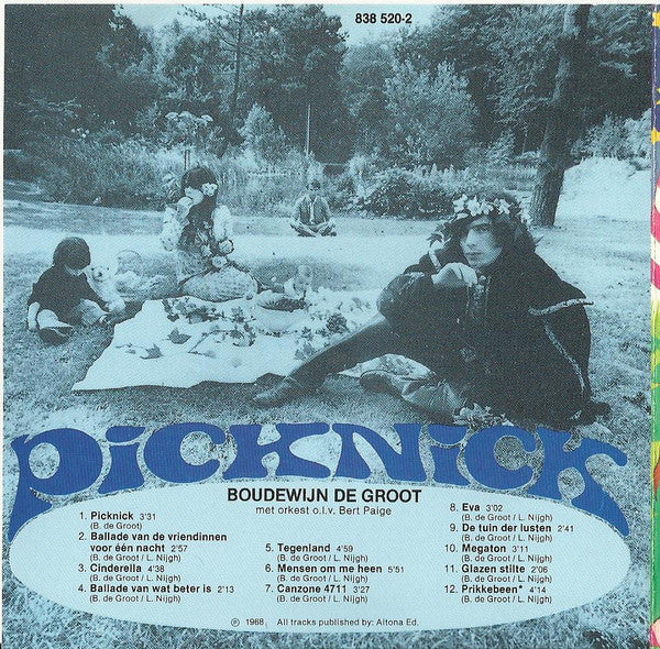 Boudewijn De Groot : Picknick (CD, Album, RE)
