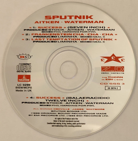 Sputnik*, Aitken Waterman* : Success (CD, Single)