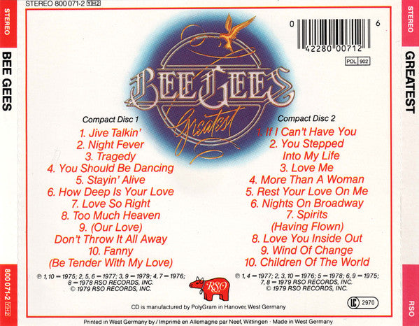 Bee Gees : Greatest (2xCD, Comp, RE)