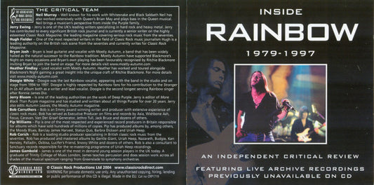 Rainbow : Inside Rainbow 1979-1997 (An Independent Critical Review) (CD)