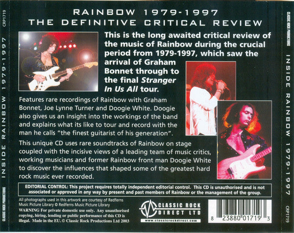 Rainbow : Inside Rainbow 1979-1997 (An Independent Critical Review) (CD)