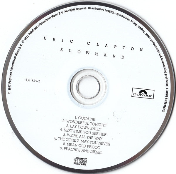 Eric Clapton : Slowhand (CD, Album, RE, RM)