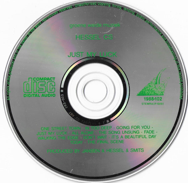 Hessel : Just My Luck (CD, Album)