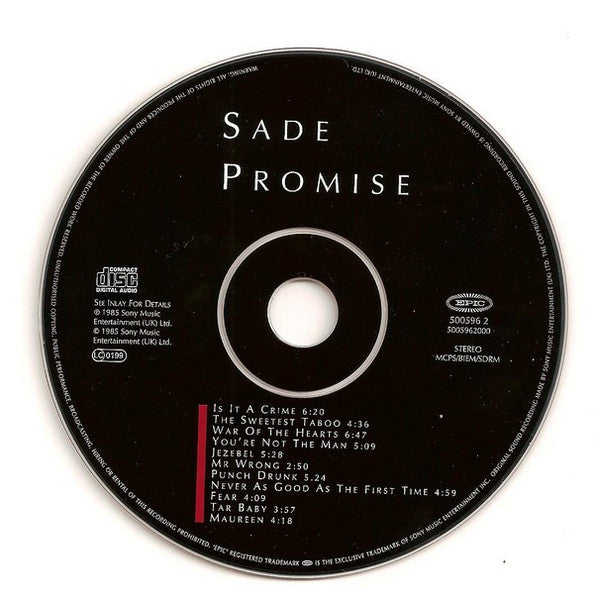Sade : Promise (CD, Album, RE, RM)