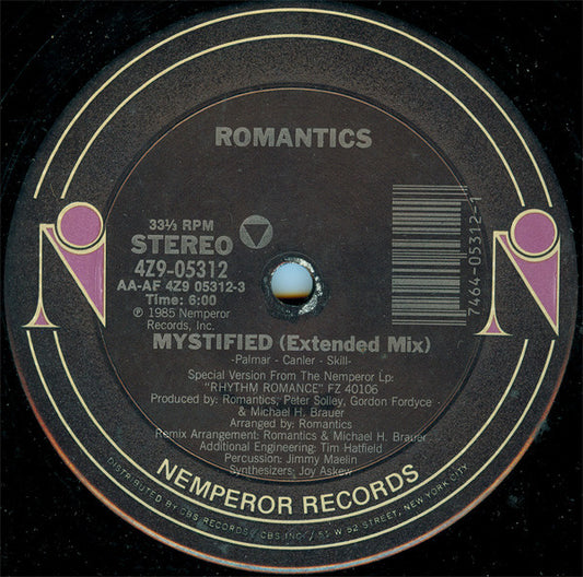 The Romantics : Mystified (12")