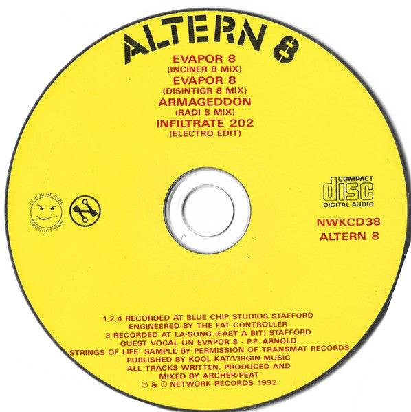 Altern 8 : Evapor 8 (CD, Single)