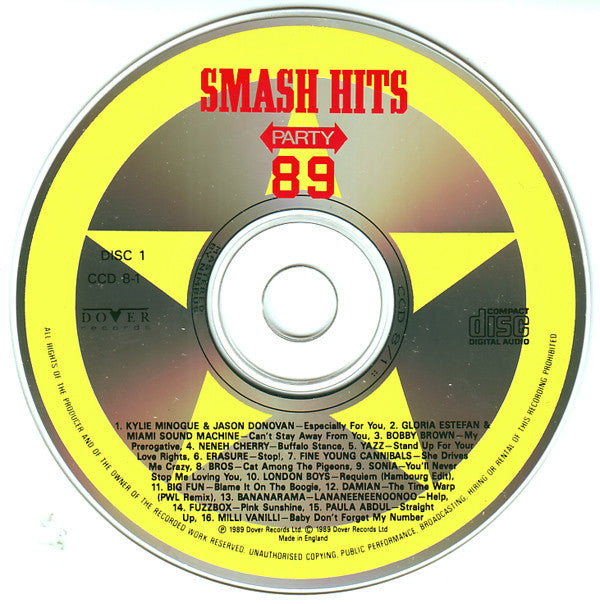 Various : Smash Hits Party 89 (2xCD, Comp)