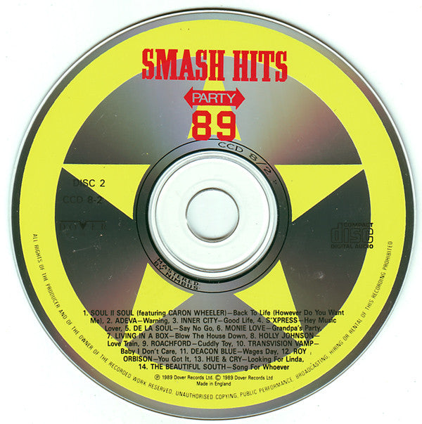 Various : Smash Hits Party 89 (2xCD, Comp)