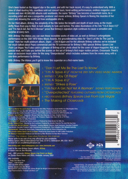Britney Spears : The Videos (DVD-V, PAL)
