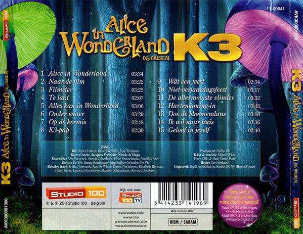 K3 : Alice In Wonderland (De Musical) (CD, Album)