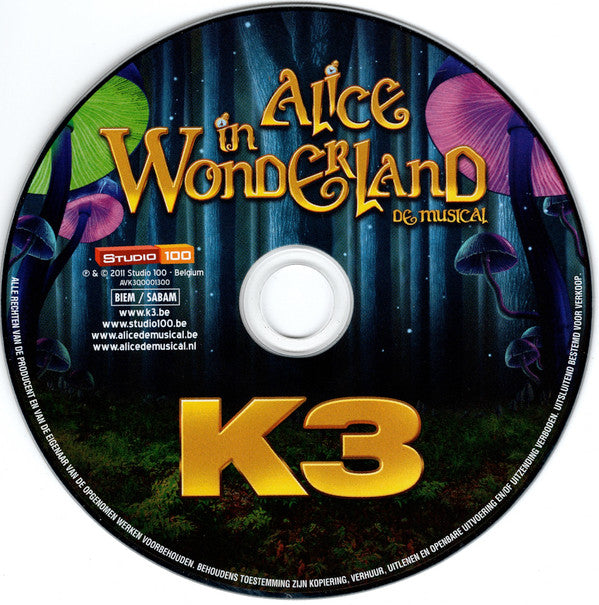 K3 : Alice In Wonderland (De Musical) (CD, Album)