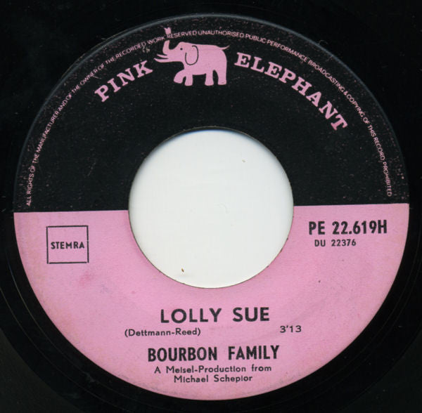 Bourbon Family : Bobby The Flobby [Oho, Aha] / Lolly Sue (7", Single)