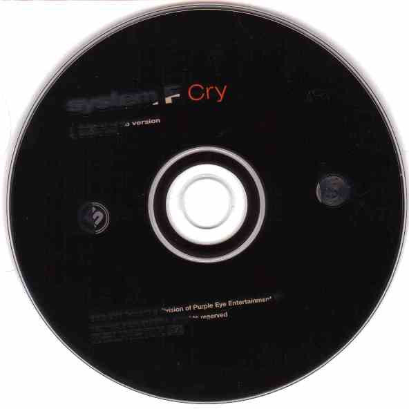 System F : Cry (CD, Single, Car)