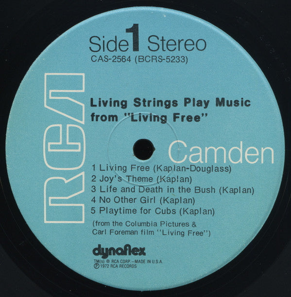 Living Strings : Living Strings Play Music From Living Free (LP)