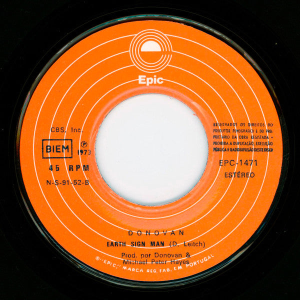 Donovan : I Like You / Earth Sign Man (7", Single)