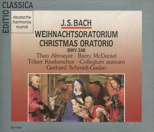 Johann Sebastian Bach, Theo Altmeyer • Barry McDaniel • Tölzer Knabenchor • Collegium Aureum • Gerhard Schmidt-Gaden : Weihnachtsoratorium / Christmas Oratorio (BWV 248) (3xCD, Album, RE, RM)
