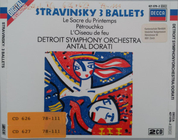Antal Dorati, Igor Stravinsky : 3 Ballets (2xCD, Comp)