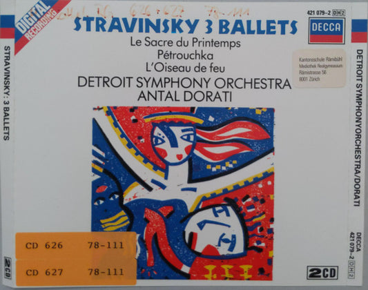 Antal Dorati, Igor Stravinsky : 3 Ballets (2xCD, Comp)