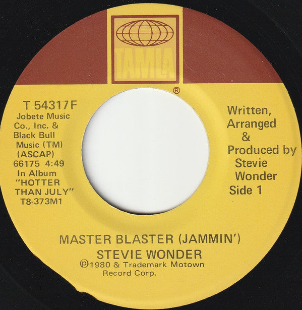 Stevie Wonder : Master Blaster (Jammin') (7", Single)