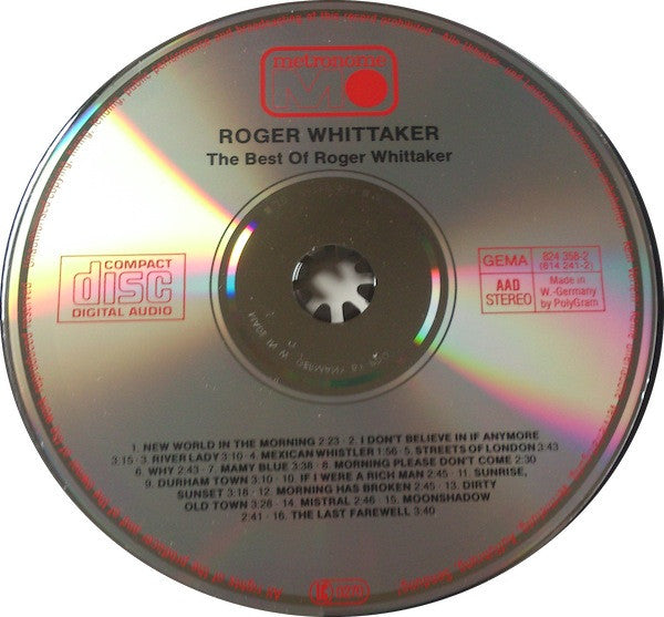 Roger Whittaker : The Best Of Roger Whittaker (CD, Comp, RE)