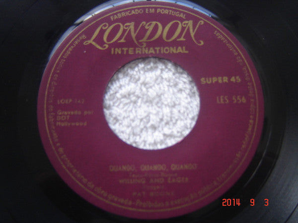 Pat Boone : Quando Quando Quando (7", EP)