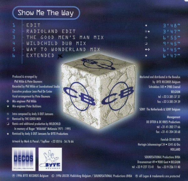 CB Milton : Show Me The Way (CD, Maxi)