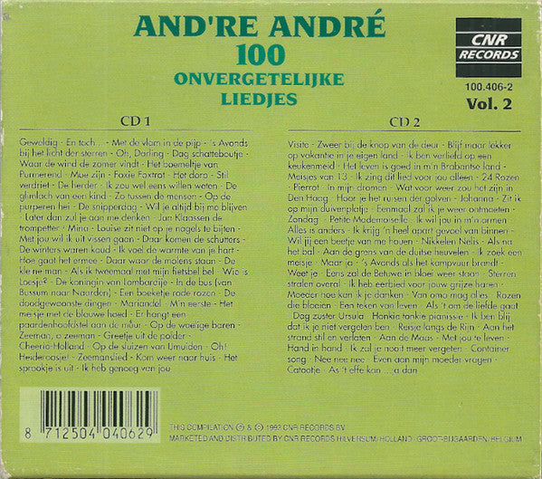 André van Duin : And're André Vol. 2 - 100 Onvergetelijke Liedjes (CD, Album, RE + CD, Album, RE + Box, Comp)