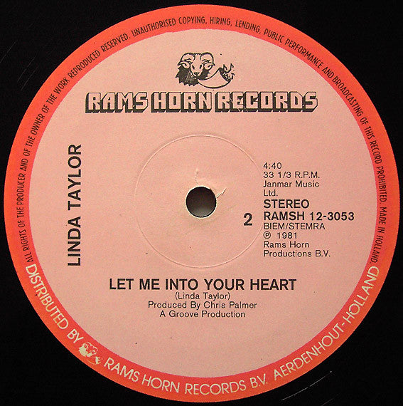 Linda Taylor : (You're) In The Pocket (12")