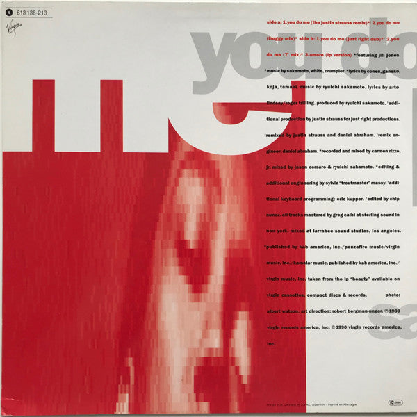 Ryuichi Sakamoto Featuring Jill Jones : You Do Me (12", Single)