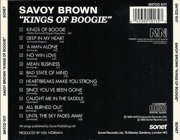 Savoy Brown : Kings Of Boogie (CD, Album)