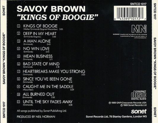 Savoy Brown : Kings Of Boogie (CD, Album)